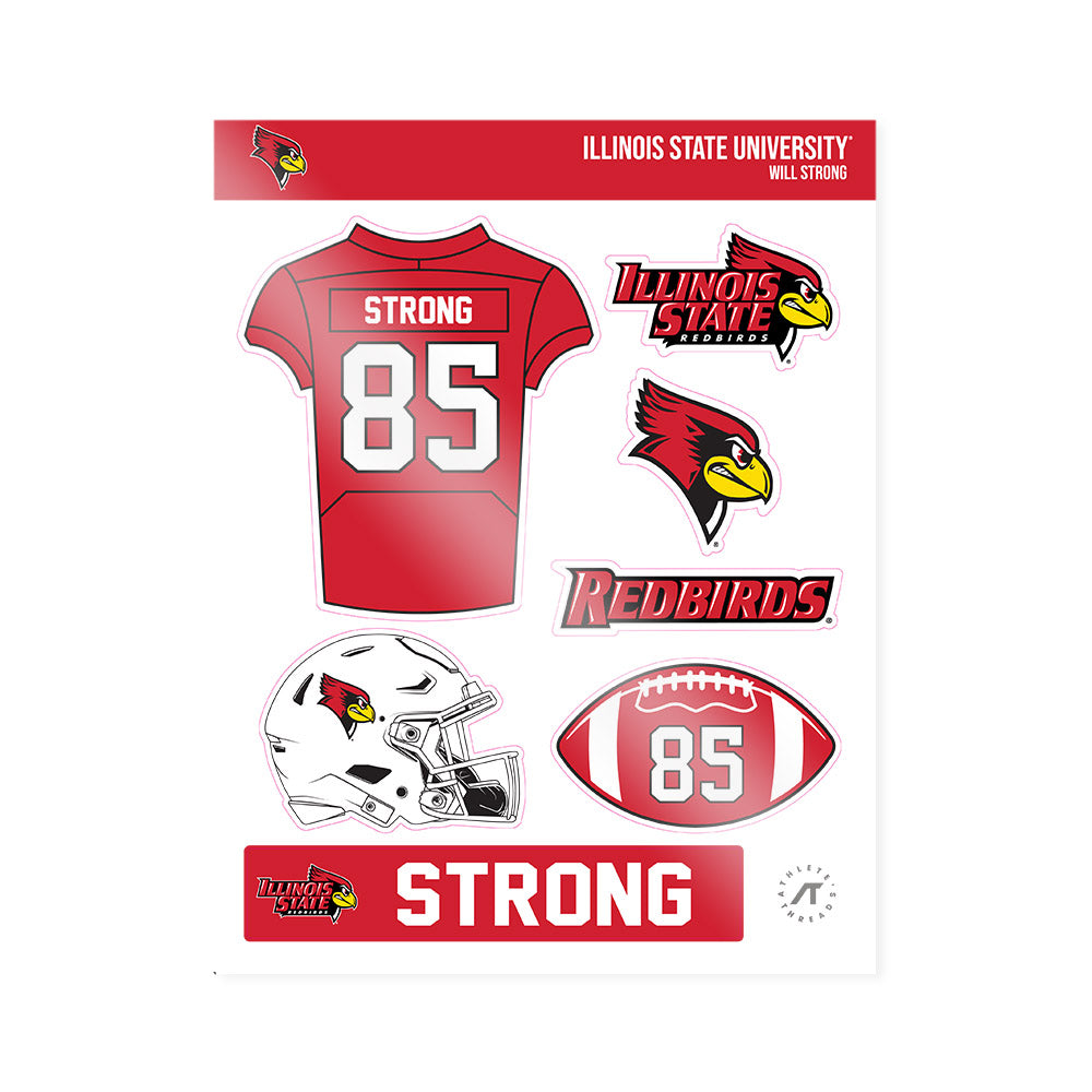 Illinois State - NCAA Football : Will Strong - Sticker Sheet-0