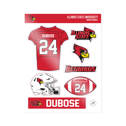 Illinois State - NCAA Football : Doreon Dubose - Sticker Sheet-0