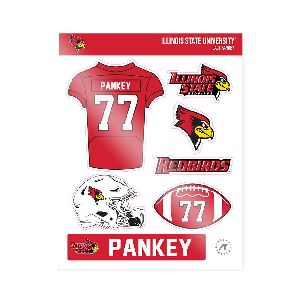Illinois State - NCAA Football : Jace Pankey - Sticker Sheet-0