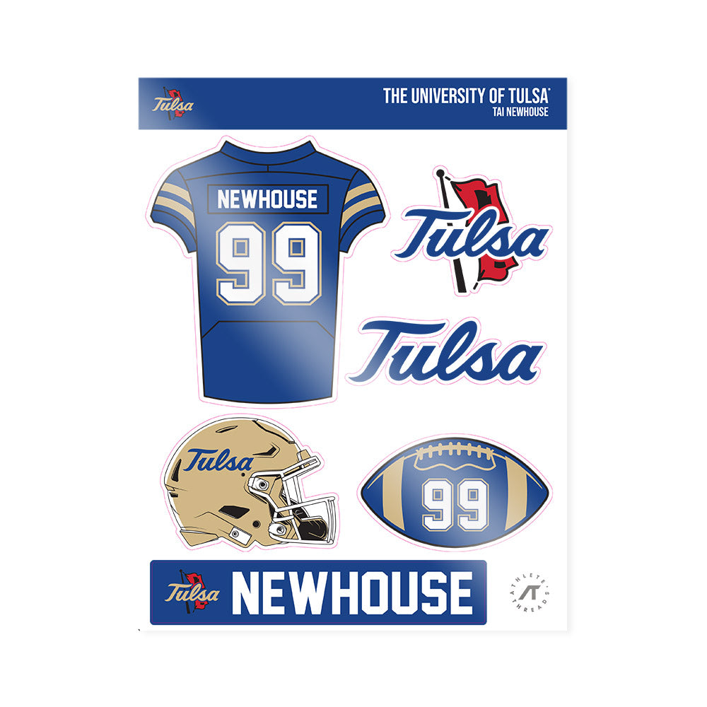 Tulsa - NCAA Football : Tai Newhouse - Sticker Sheet-0