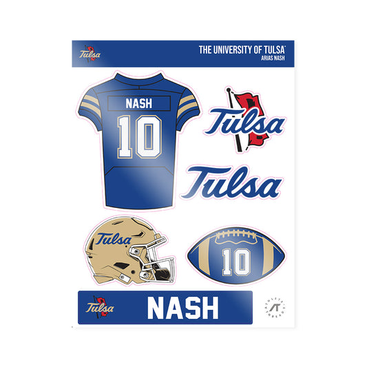 Tulsa - NCAA Football : Arias Nash - Sticker Sheet-0