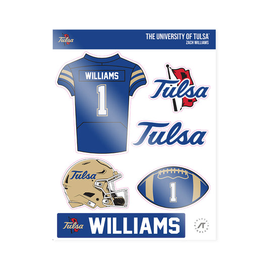 Tulsa - NCAA Football : Zach Williams - Sticker Sheet-0