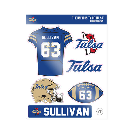 Tulsa - NCAA Football : Chaden Sullivan - Sticker Sheet-0