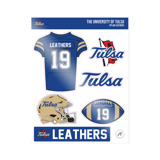Tulsa - NCAA Football : Rylan Leathers - Sticker Sheet-0