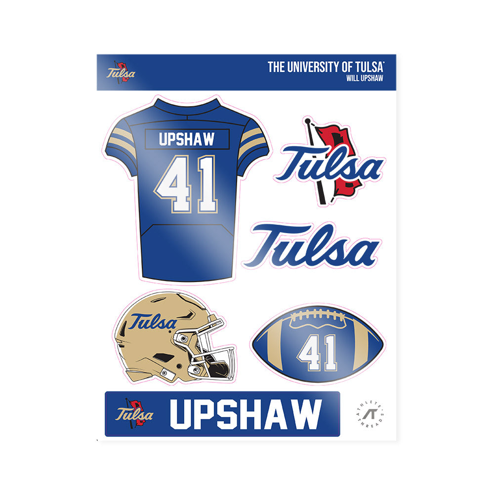 Tulsa - NCAA Football : Will Upshaw - Sticker Sheet-0