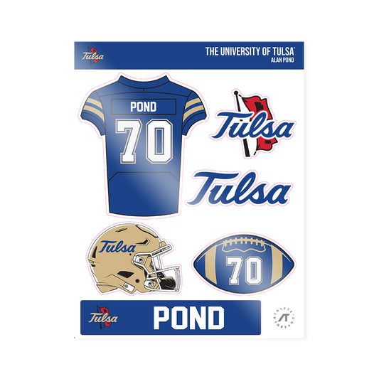 Tulsa - NCAA Football : Alan Pond - Sticker Sheet-0