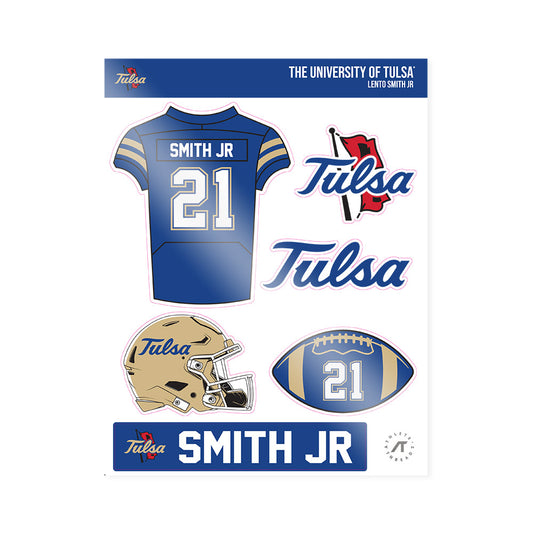 Tulsa - NCAA Football : Lento Smith Jr - Sticker Sheet-0