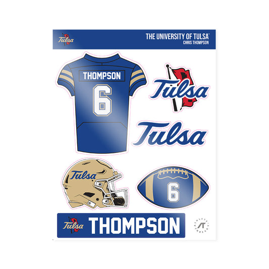 Tulsa - NCAA Football : Chris Thompson - Sticker Sheet-0