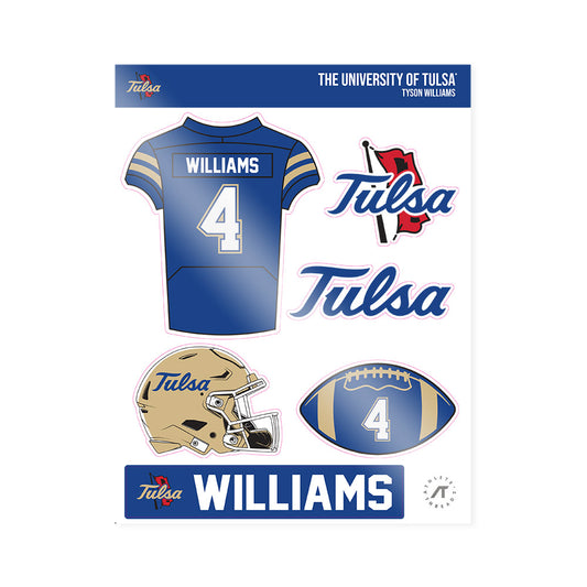 Tulsa - NCAA Football : Tyson Williams - Sticker Sheet-0
