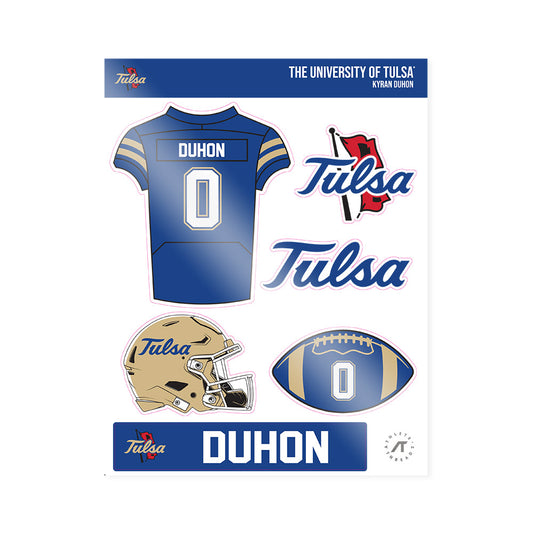 Tulsa - NCAA Football : Kyran Duhon - Sticker Sheet-0
