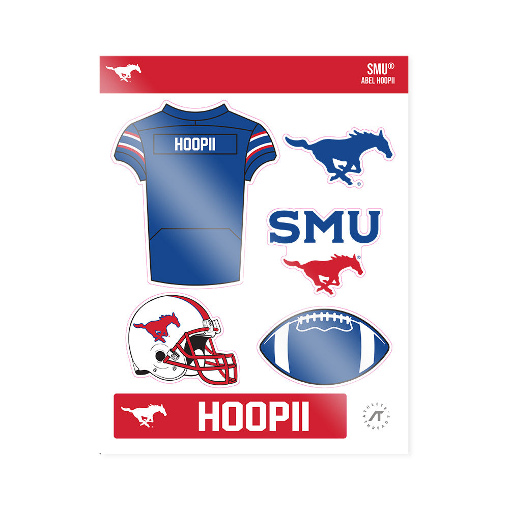 SMU - NCAA Football : Abel Hoopii - Sticker Sheet-0