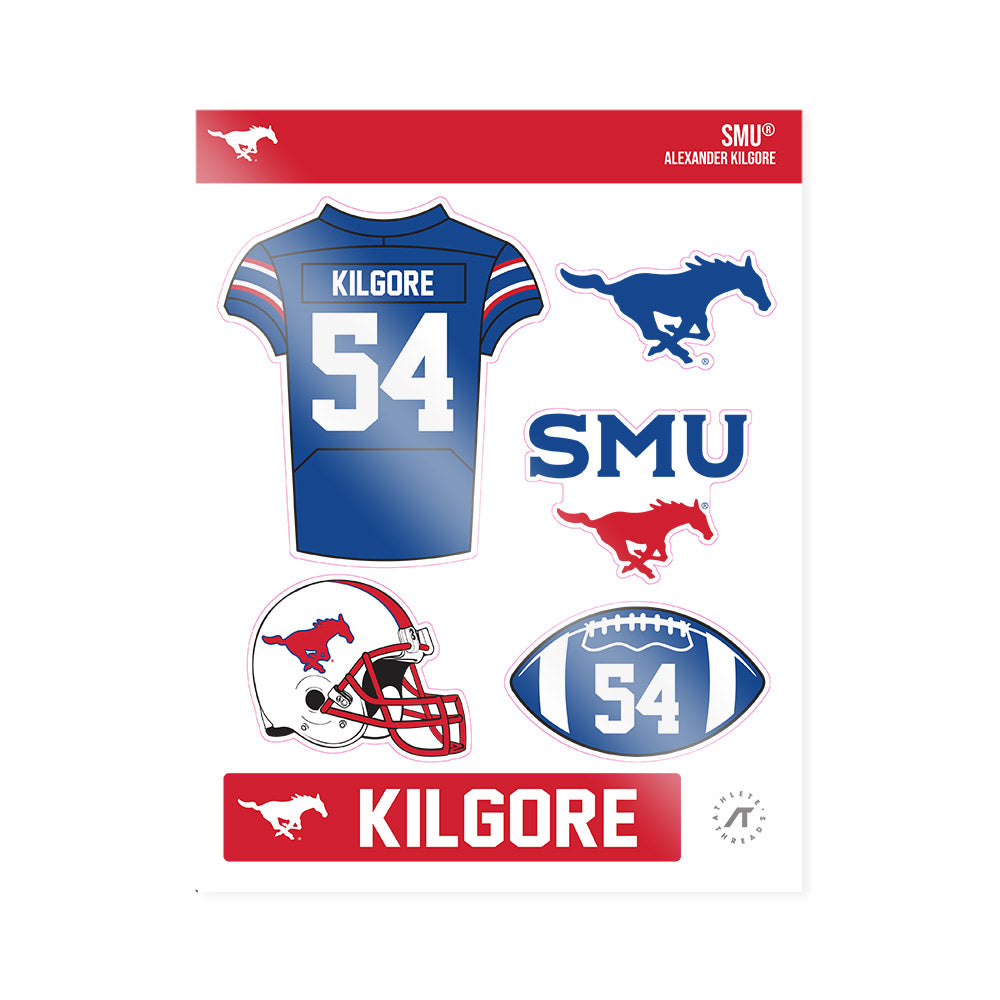 SMU - NCAA Football : Alexander Kilgore - Sticker Sheet-0