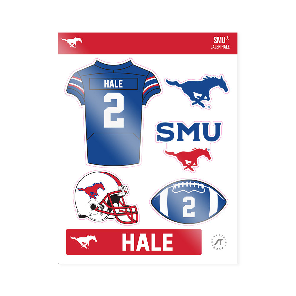 SMU - NCAA Football : Jalen Hale - Sticker Sheet-0