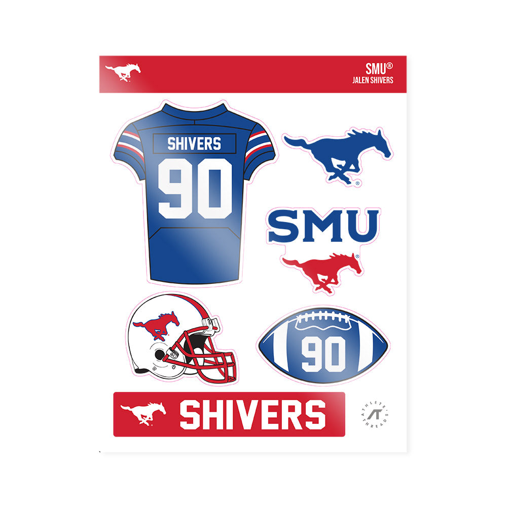 SMU - NCAA Football : Jalen Shivers - Sticker Sheet-0