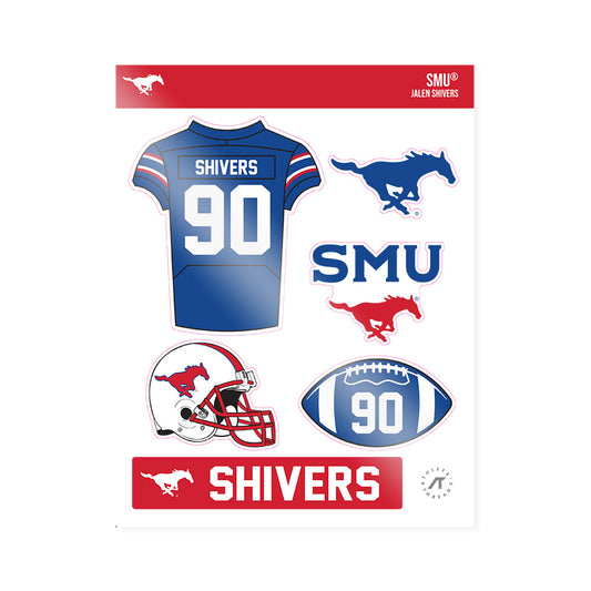 SMU - NCAA Football : Jalen Shivers - Sticker Sheet-0