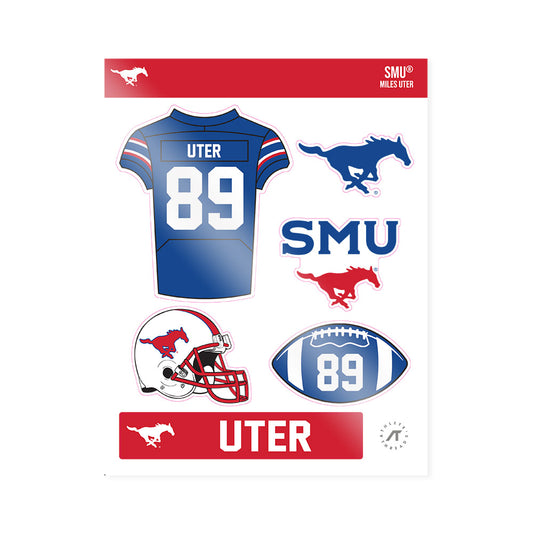 SMU - NCAA Football : Miles Uter - Sticker Sheet-0