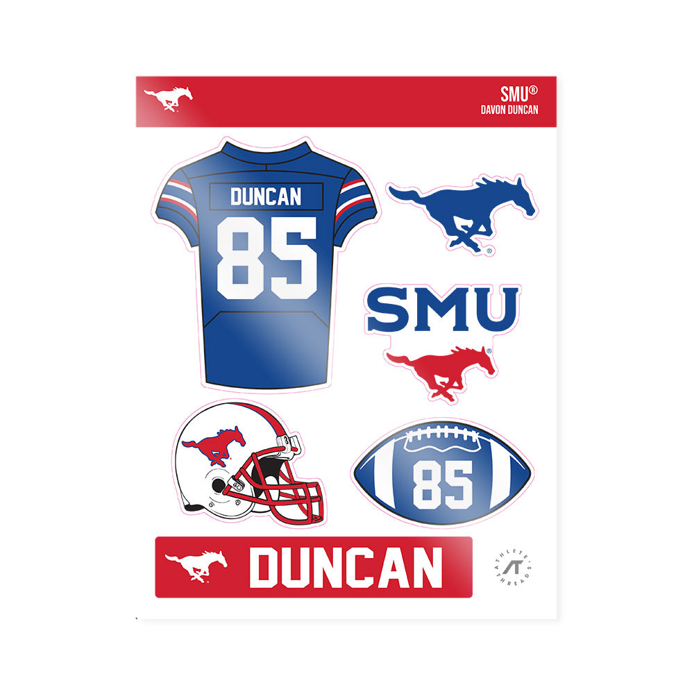 SMU - NCAA Football : Davon Duncan - Sticker Sheet-0