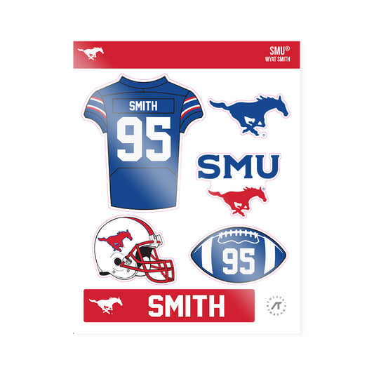 SMU - NCAA Football : Wyat Smith - Sticker Sheet-0