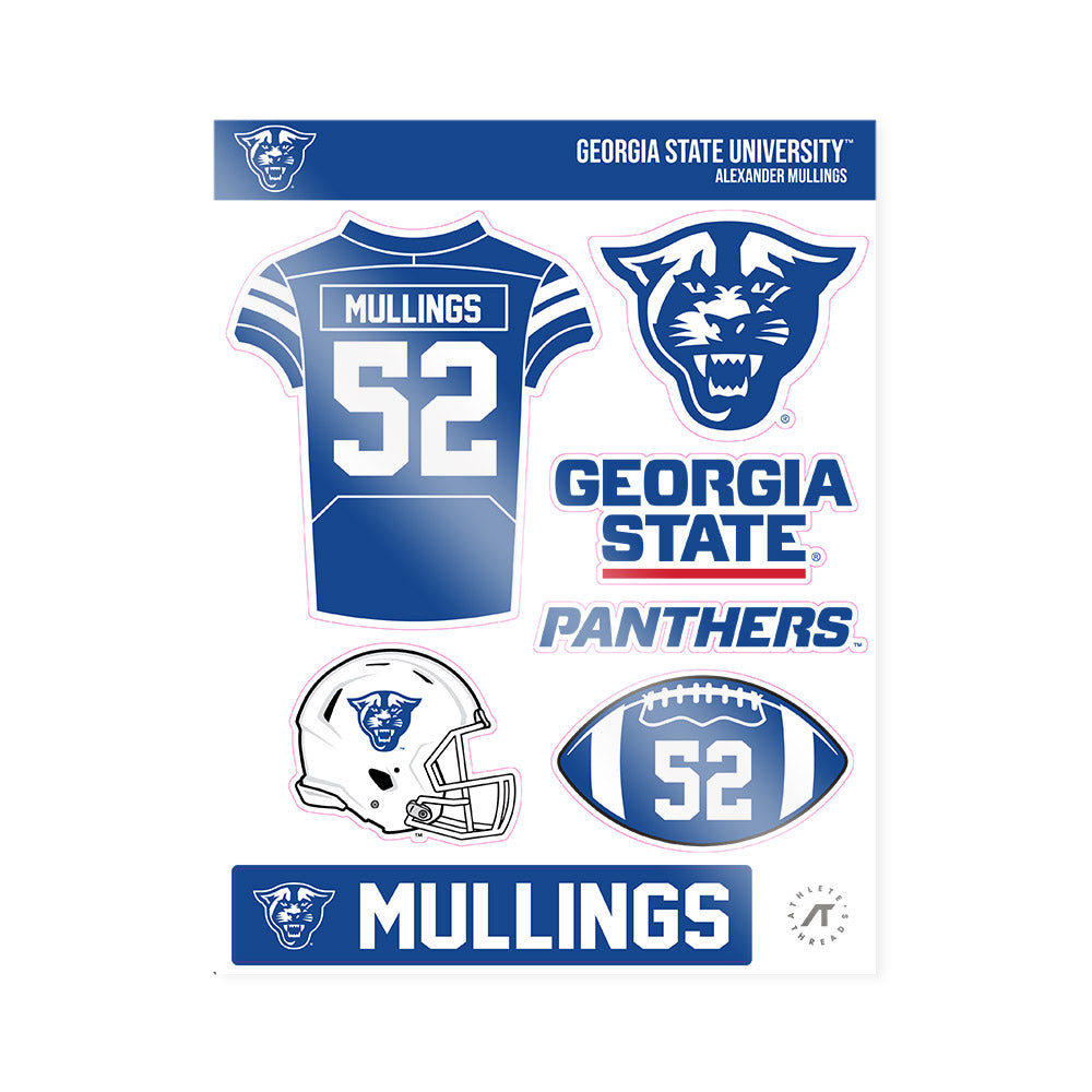 Georgia State - NCAA Football : Alexander Mullings - Sticker Sheet-0