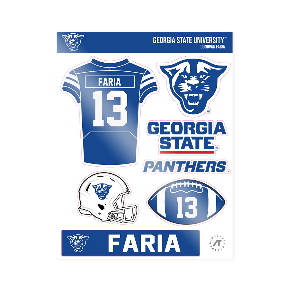 Georgia State - NCAA Football : Donovan Faria - Sticker Sheet-0