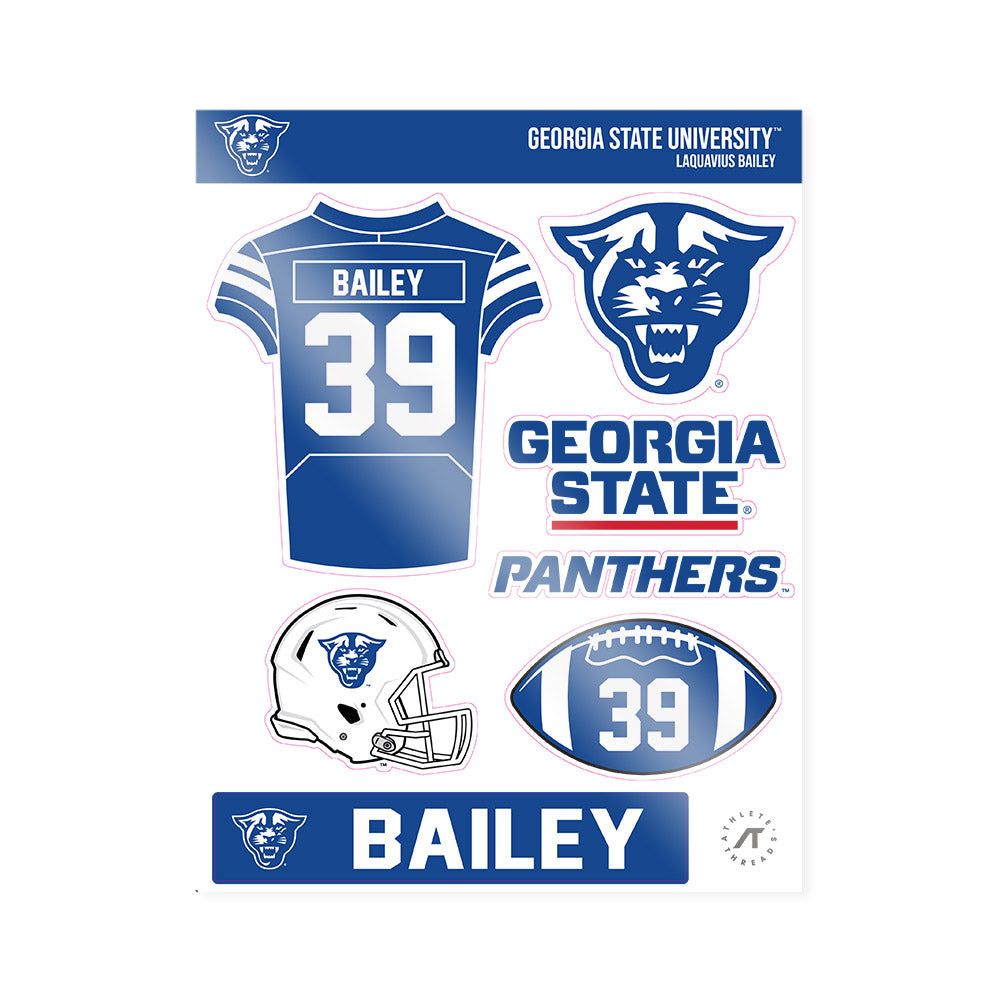 Georgia State - NCAA Football : Laquavius Bailey - Sticker Sheet-0