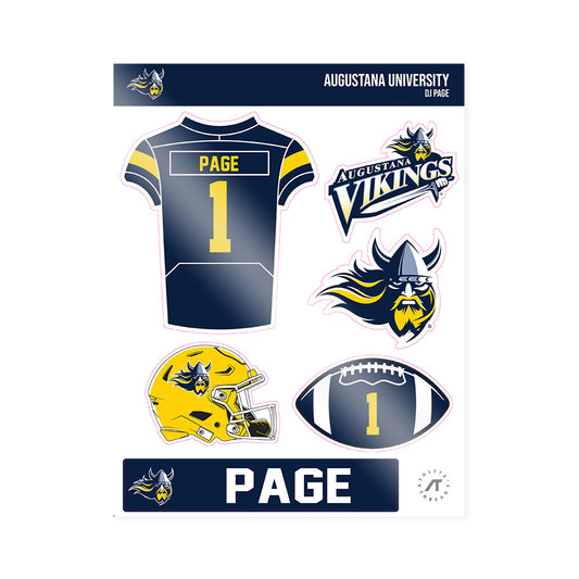 AU - NCAA Football : DJ Page - Sticker Sheet-0