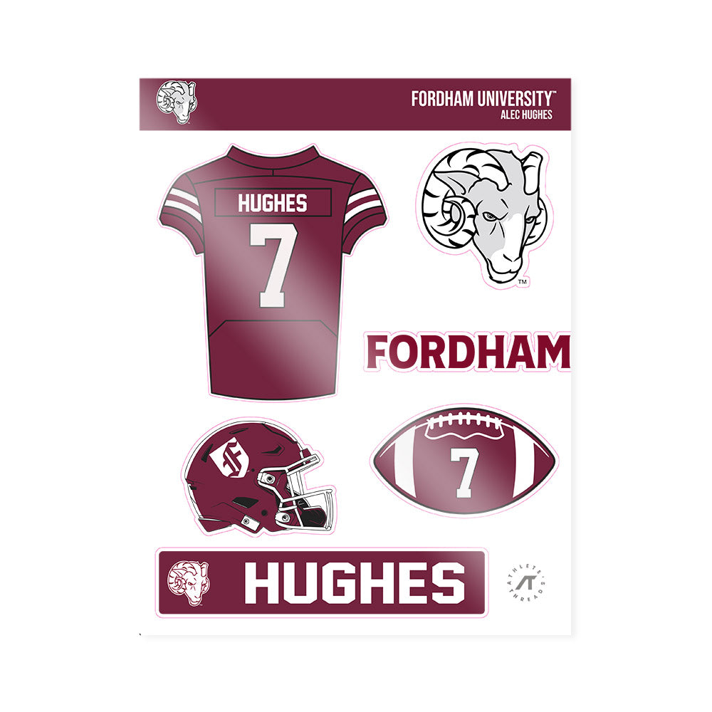 Fordham - NCAA Football : Alec Hughes - Sticker Sheet-0