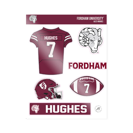 Fordham - NCAA Football : Alec Hughes - Sticker Sheet-0
