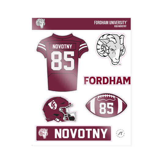 Fordham - NCAA Football : Rob Novotny - Sticker Sheet-0