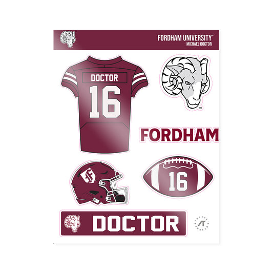 Fordham - NCAA Football : Michael Doctor - Sticker Sheet-0