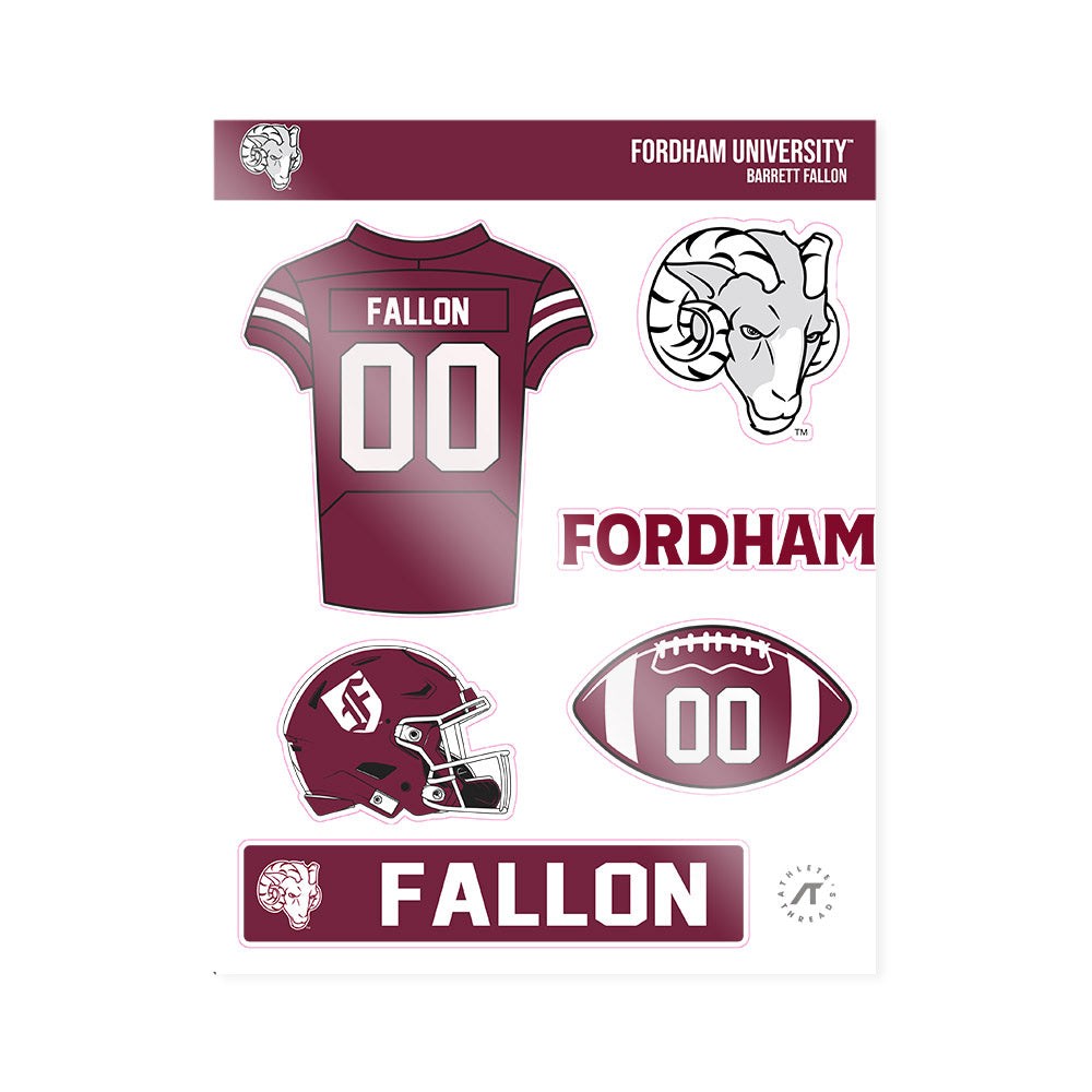 Fordham - NCAA Football : Barrett Fallon - Sticker Sheet-0