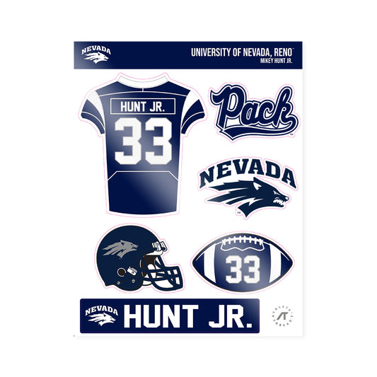Nevada - NCAA Football : Mikey Hunt Jr. - Sticker Sheet-0