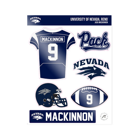 Nevada - NCAA Football : Jack MacKinnon - Sticker Sheet-0