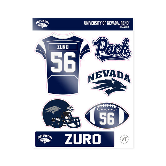 Nevada - NCAA Football : Max Zuro - Sticker Sheet-0