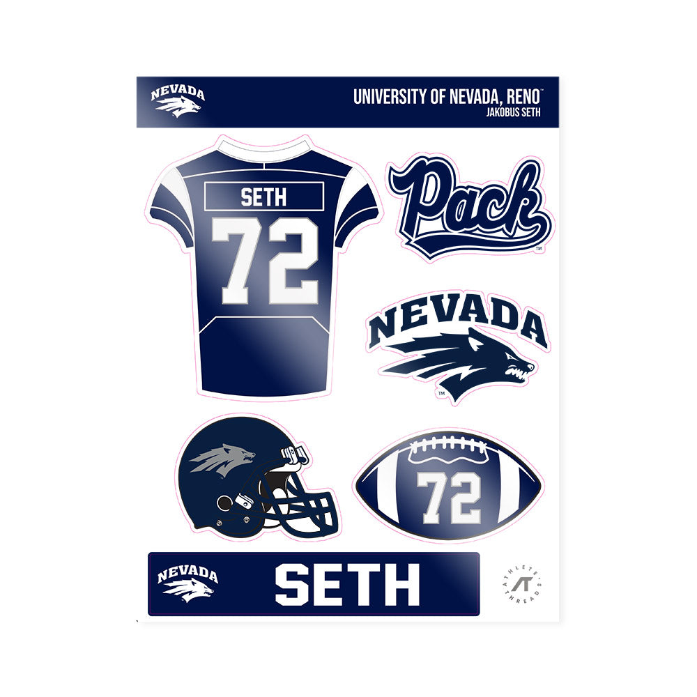 Nevada - NCAA Football : Jakobus Seth - Sticker Sheet-0