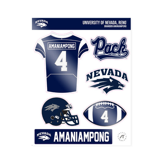 Nevada - NCAA Football : Brandon Amaniampong - Sticker Sheet-0