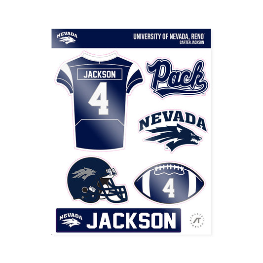 Nevada - NCAA Football : Carter Jackson - Sticker Sheet-0