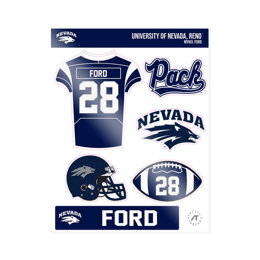 Nevada - NCAA Football : Mykel Ford - Sticker Sheet-0
