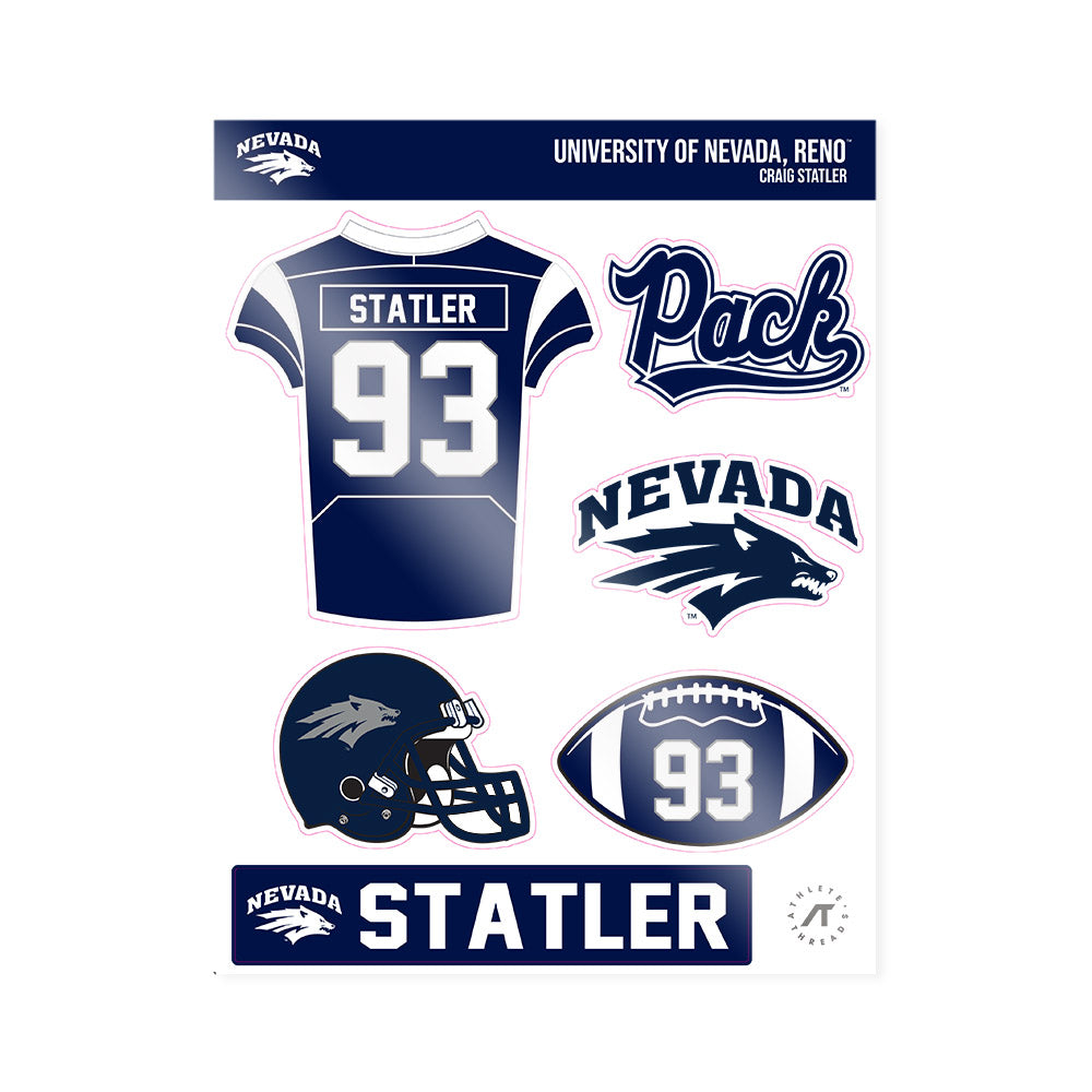 Nevada - NCAA Football : Craig Statler - Sticker Sheet-0