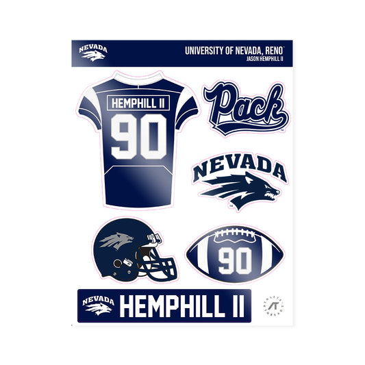 Nevada - NCAA Football : Jason Hemphill II - Sticker Sheet-0