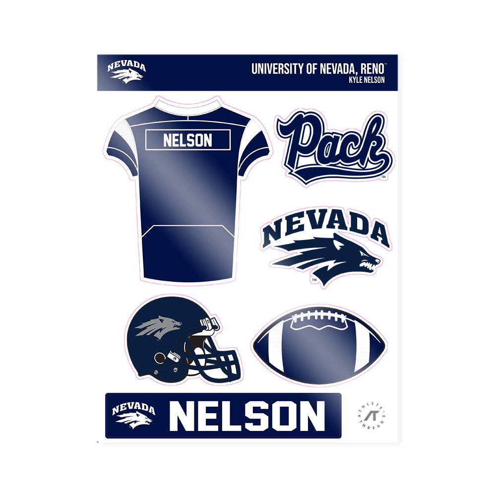 Nevada - NCAA Football : Kyle Nelson - Sticker Sheet-0