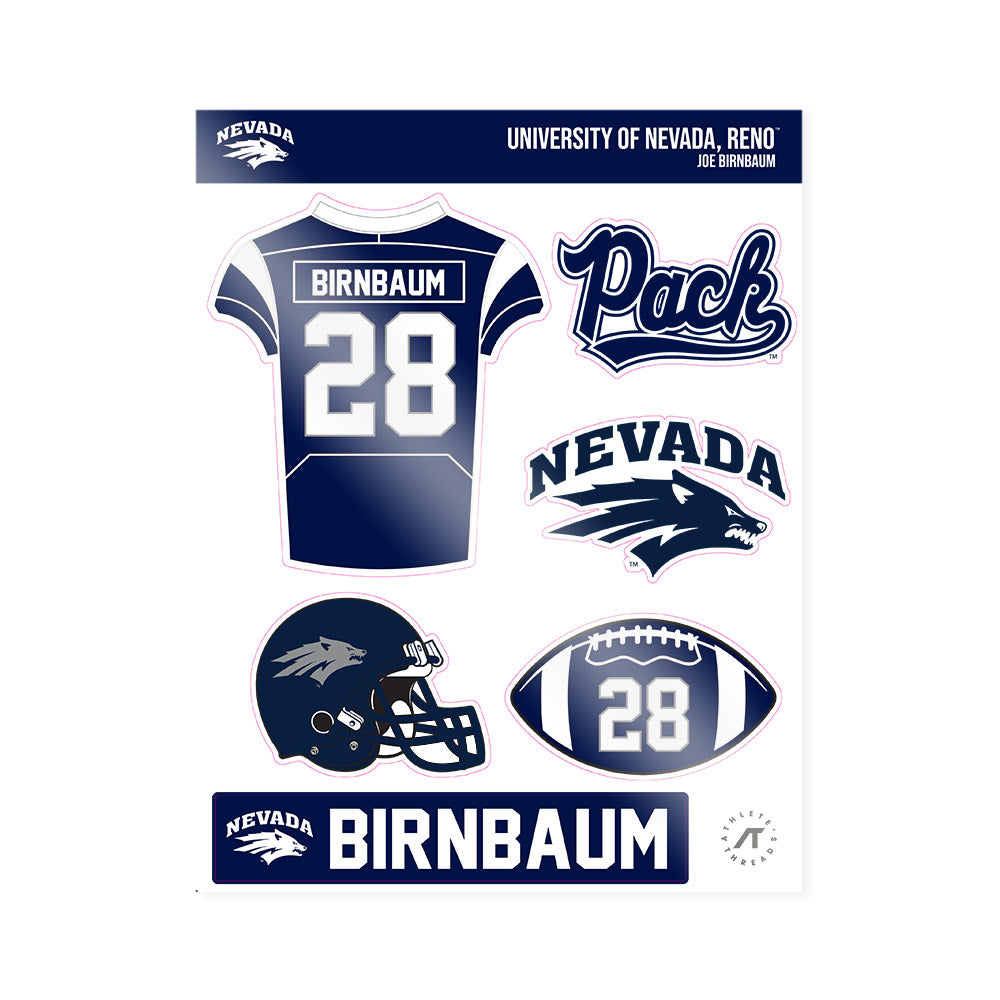 Nevada - NCAA Football : Joe Birnbaum - Sticker Sheet-0