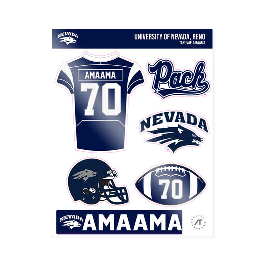Nevada - NCAA Football : Tapuvae Amaama - Sticker Sheet-0