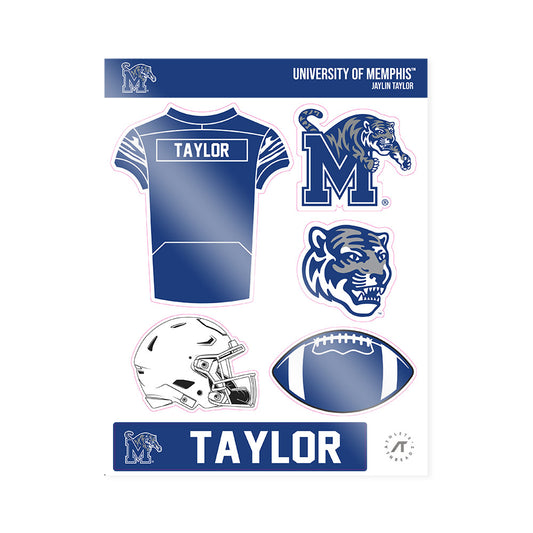 Memphis - NCAA Football : Jaylin Taylor - Sticker Sheet-0