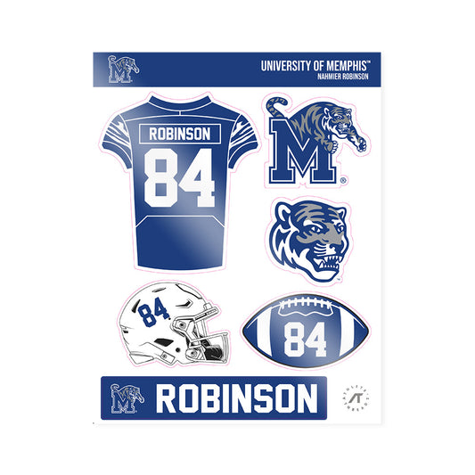 Memphis - NCAA Football : Nahmier Robinson - Sticker Sheet-0