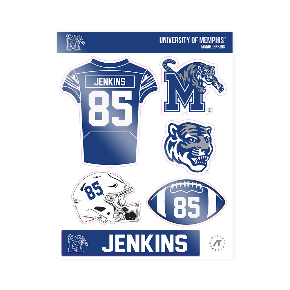Memphis - NCAA Football : Jamar Jenkins - Sticker Sheet-0