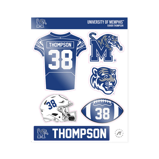 Memphis - NCAA Football : Xavier Thompson - Sticker Sheet-0