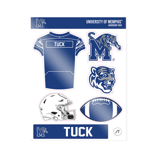Memphis - NCAA Football : Harrison Tuck - Sticker Sheet-0