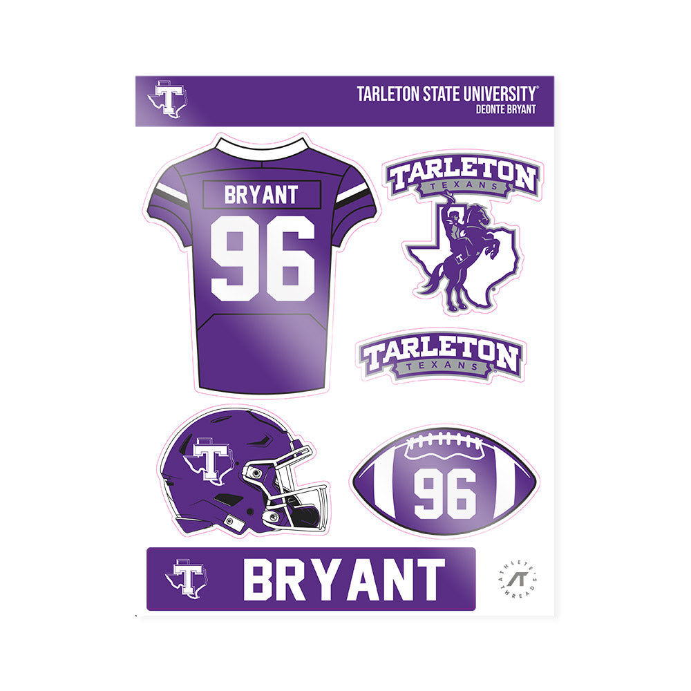 Tarleton State - NCAA Football : Deonte Bryant - Sticker Sheet-0