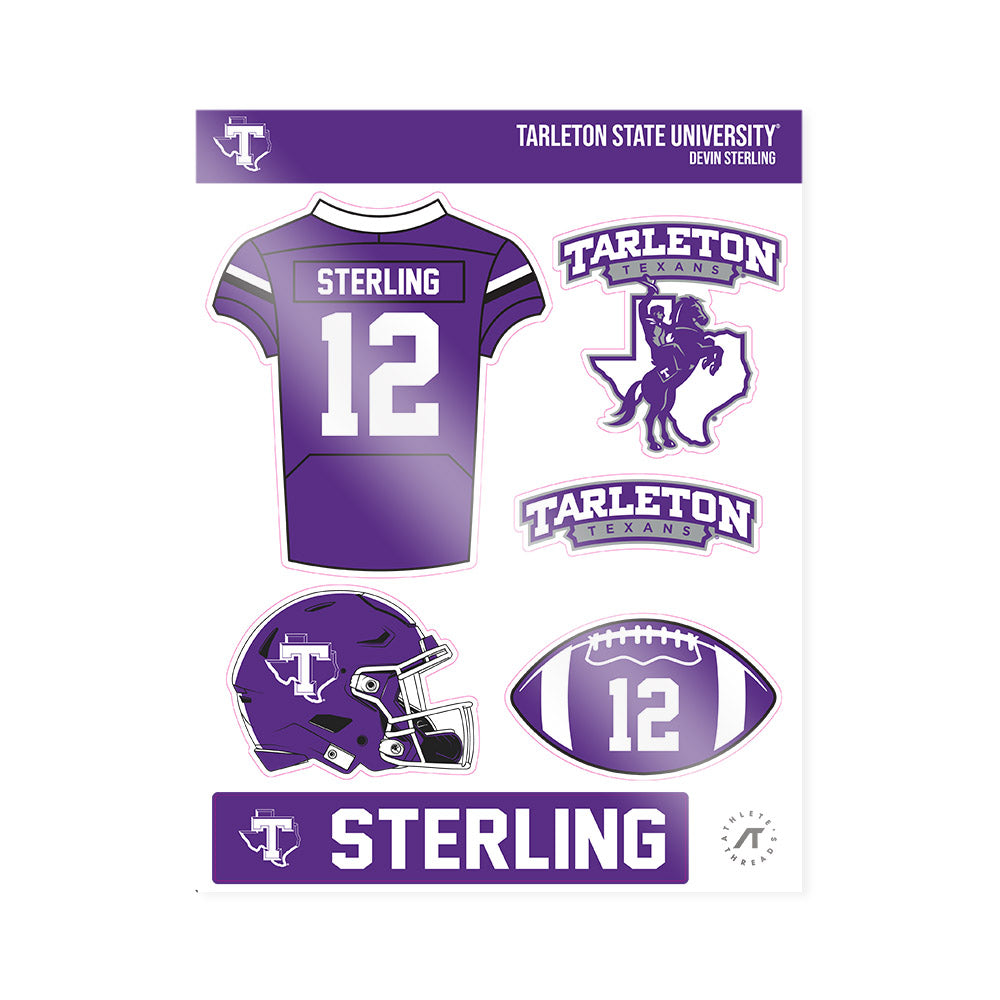 Tarleton State - NCAA Football : Devin Sterling - Sticker Sheet-0